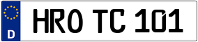 Trailer License Plate